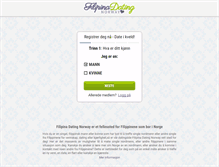 Tablet Screenshot of filipinadatingnorway.com